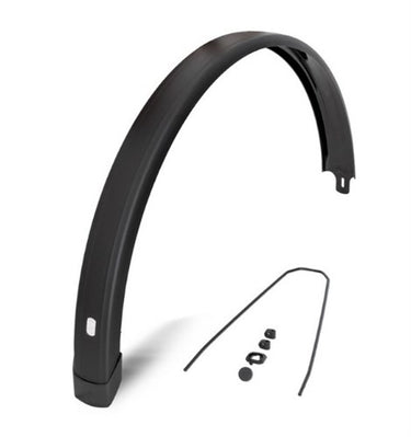 Eurofender spatbord achter tempo square 28 inch 65m - zwart