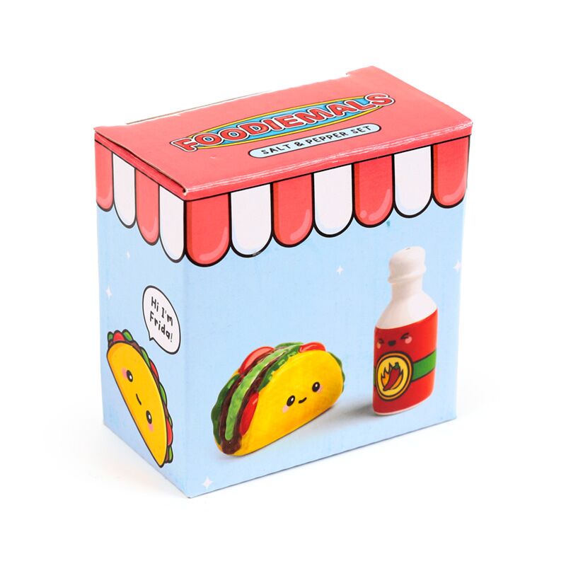 Load image into Gallery viewer, Frida de taco hete saus foodiemals peper- en zoutstel
