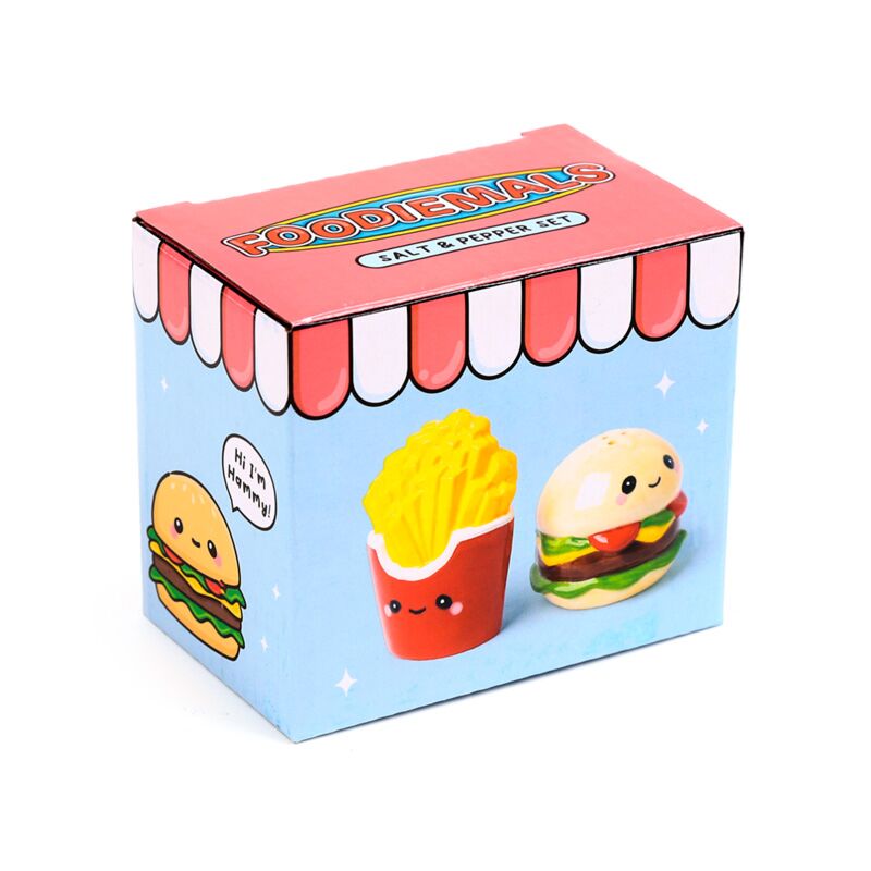 Load image into Gallery viewer, Hammy de burger friet foodiemals peper- en zoutstel
