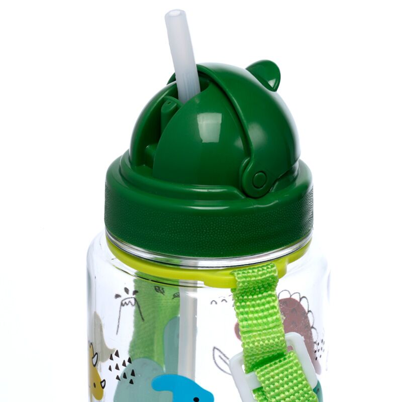 Load image into Gallery viewer, Ecozen kinder waterfles 450ml flip straw dinosauria jr
