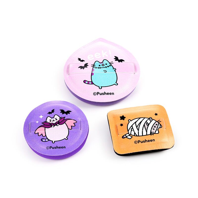 Load image into Gallery viewer, Union pusheen de kat halloween set van 3 make up sponsjes
