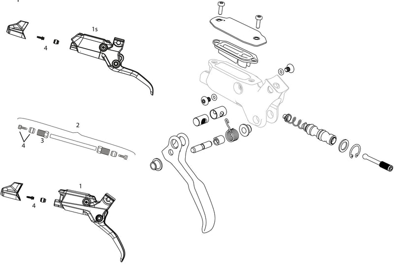 Load image into Gallery viewer, Sram scheibenbremse db8 disc brake db8 rear 1800mm

