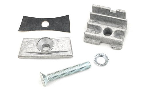 Hebie adapter middenstandaard +bout m10x65mm 69909 zilver
