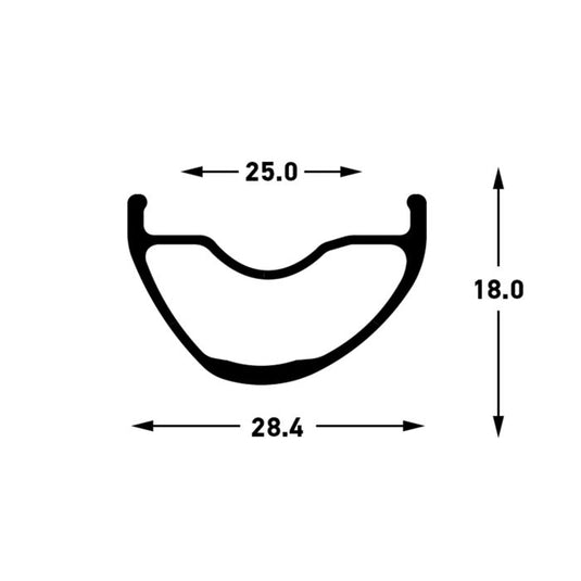 Stans stan's crest mk4 rim - 27,5'' - 32h - black gray