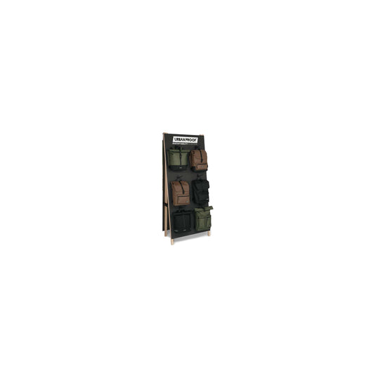 Urbanproof urban proof display recycled fietstassen