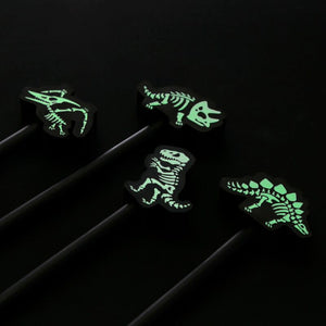 Dinosaurus glow-in-the-dark skelet - gum potlood