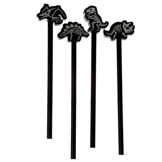 Dinosaurus glow-in-the-dark skelet - gum potlood