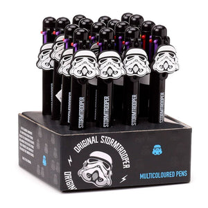 The original stormtrooper meerkleurige pen (6 kleuren) met bedeltje