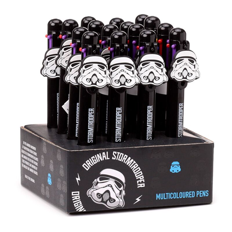 Load image into Gallery viewer, The original stormtrooper meerkleurige pen (6 kleuren) met bedeltje
