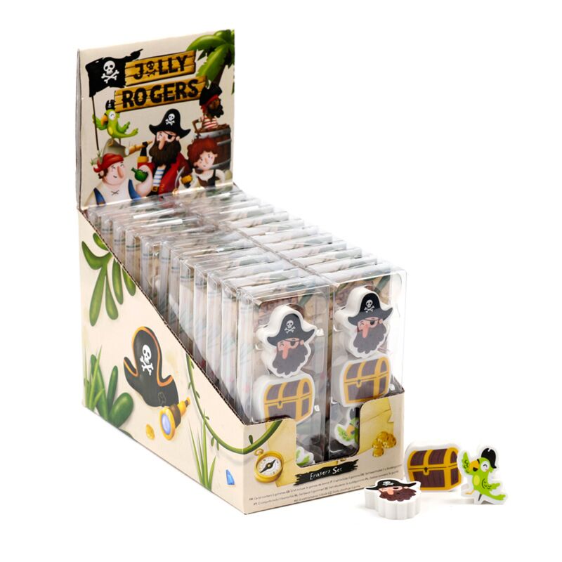 Load image into Gallery viewer, Set van 3 jolly roger piraten gummen
