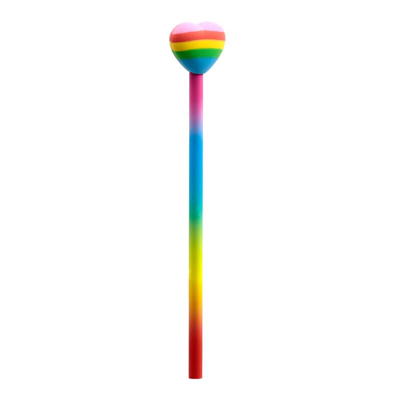 Load image into Gallery viewer, Regenboog hart - gum potlood
