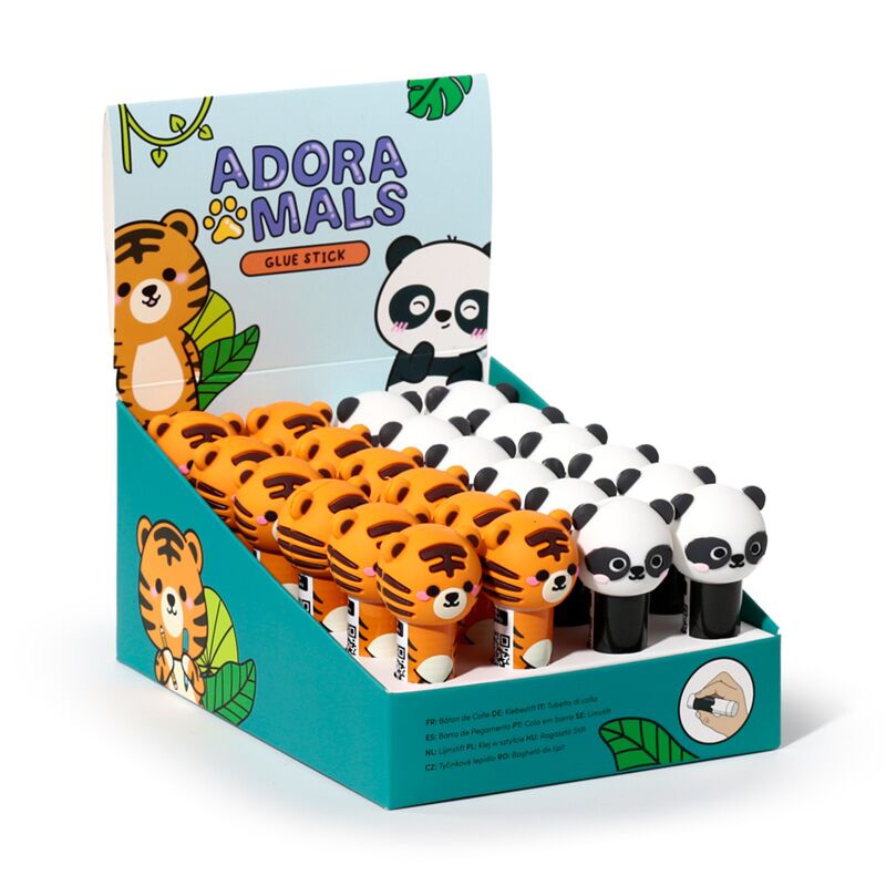 Load image into Gallery viewer, Adoramals wilde dierene tijger panda lijmstift
