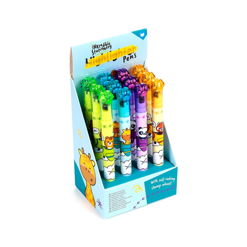 Load image into Gallery viewer, Adoramals wild 2-in-1 highlighter stempelwiel pen
