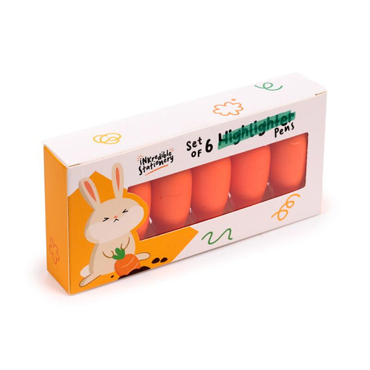 Inkredible wortel highlighter pen set van 6