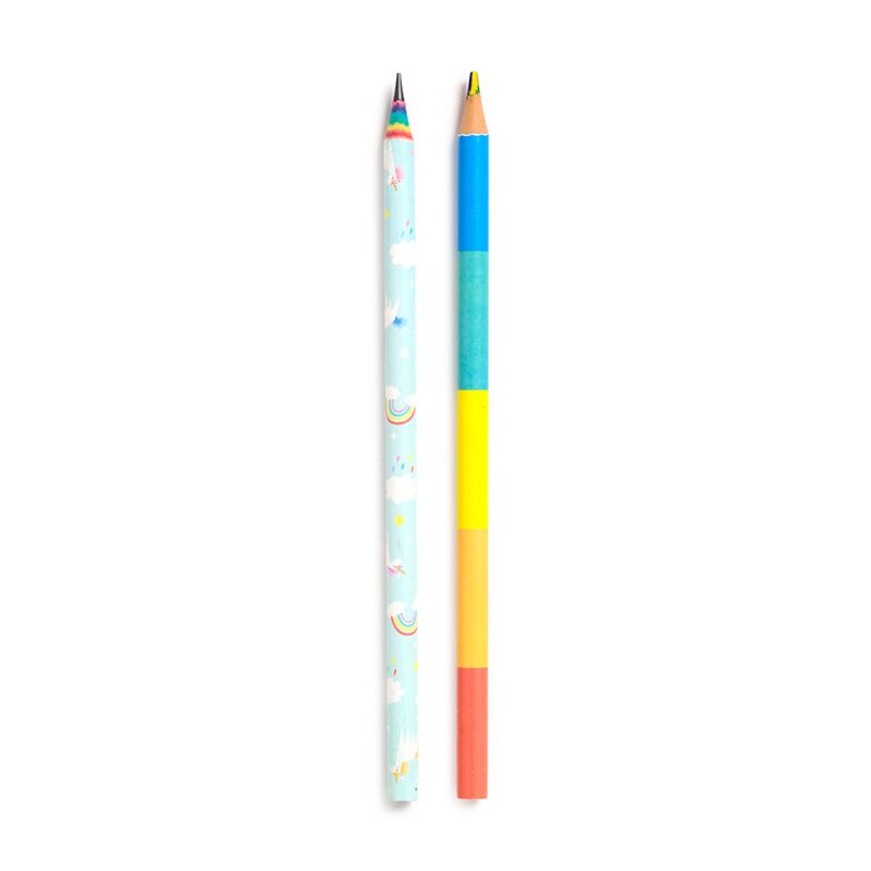 Load image into Gallery viewer, Unicorn magic set 2 regenboog potloden
