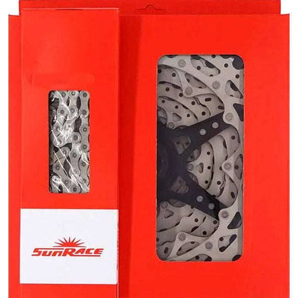 Load image into Gallery viewer, Spanninga sunrace combipack mz91x 12v xd 10-50t met ketting cn12z
