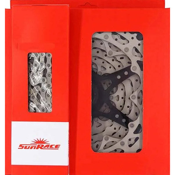 Load image into Gallery viewer, Superior sunrace combipack csrs0 10v hg 11-28t met ketting cn10a
