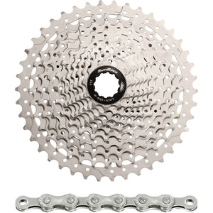 Spanninga sunrace combipack csms3 10v 11-40t met ketting cn10a