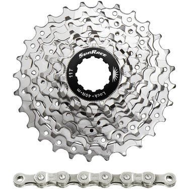 Spanninga sunrace combipack csr91 9v 11-25t met ketting cnm94