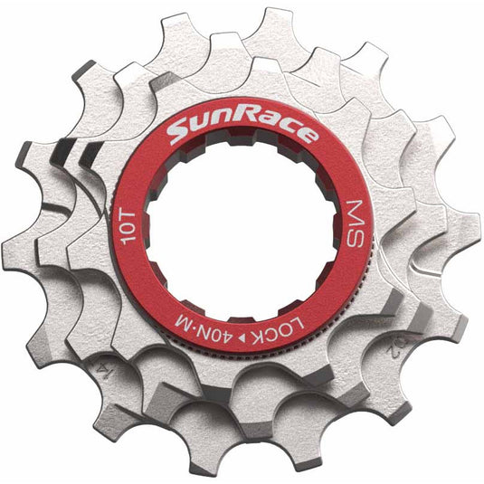 Spanninga sunrace tandwiel set 10-12-14t microspline zilver
