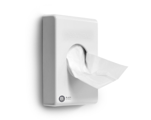 Satino hygiënezakjes dispenser wit (100x25x135 mm)