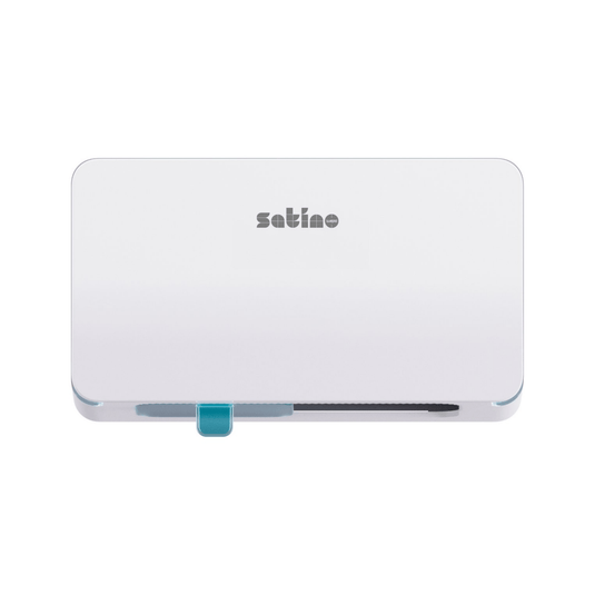 Satino toiletroldispenser horizontaal dubbele rol wit