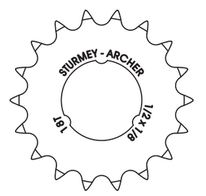 Sturmey-archer europa n.v. sa tandwiel 1 8 vlak 18t