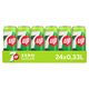 Seven up zero sugar sleek blik (24x 33 cl)