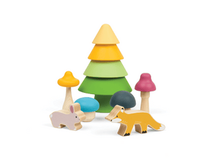 Bigjigs stapelspel - bosvriendjes - vanaf 12mnd
