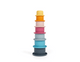 Bigjigs toys bigjigs stapelbare bekers - stapel speelgoed - siliconen speelgoed - meerkleurig - vanaf 12 maanden