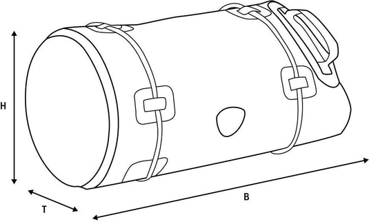 Oxford bagagerol aqua t-50 baggage roll t-50 black