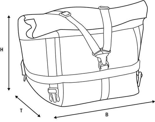 Oxford achtertas atlas t advanced atlas t-10 advanced tourpack black