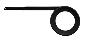 Herrmans kettingscherm slyde 38t icnl. tail piece - mat zwart