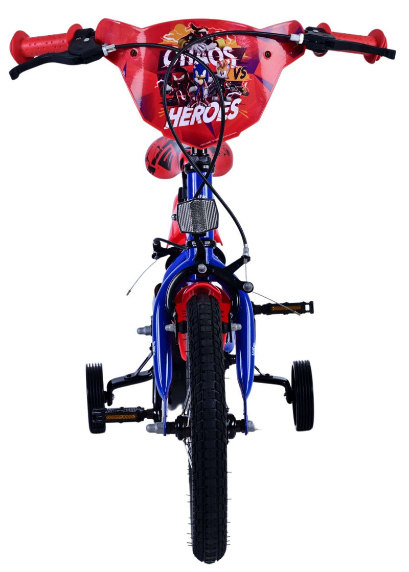 Load image into Gallery viewer, Sonic prime kinderfiets - jongens - 14 inch - blauw rood - twee handremmen

