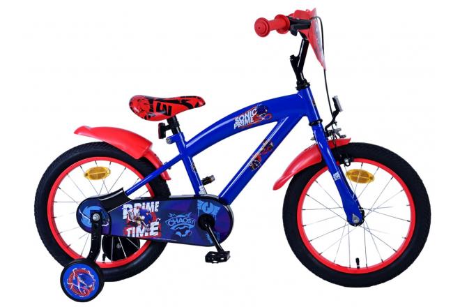 Load image into Gallery viewer, Sonic prime kinderfiets - jongens - 16 inch - blauw rood
