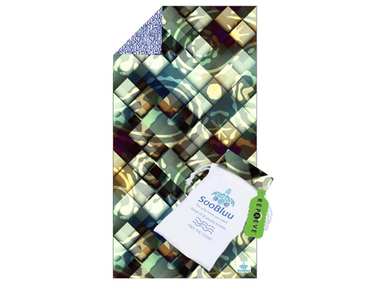 Soobluu strandlaken xl - neon - 100x190cm