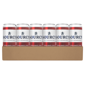 Sourcy rood mineraalwater sprankelend (24x33cl)