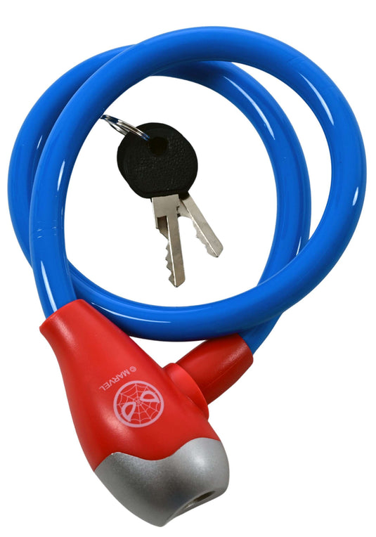 Spiderman kabelslot blauw rood