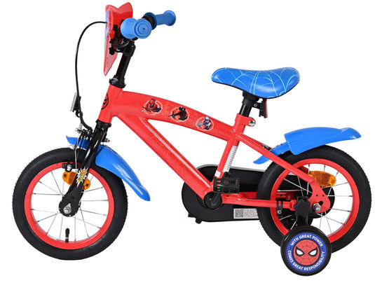 Spiderman 12 fiets rood blauw 20502