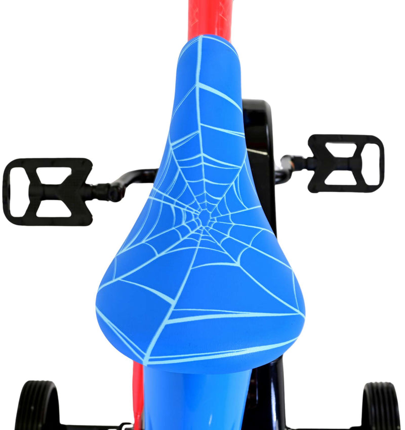 Afbeelding laden in galerijviewer, Spiderman marvel spider-man kinderfiets - jongens - 14 inch - rood blauw
