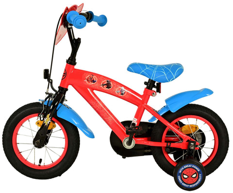 Spider-Man Kinderfiets - Jongens - 12 inch - Blauw Rood