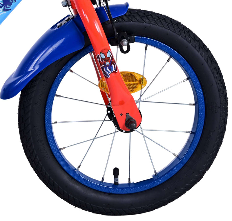 Load image into Gallery viewer, Spidey Kinderfiets - Jongens - 14 inch - Blauw - Twee handremmen
