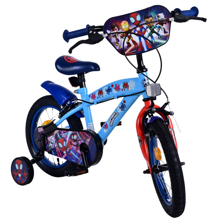 Load image into Gallery viewer, Spidey Kinderfiets - Jongens - 14 inch - Blauw - Twee handremmen

