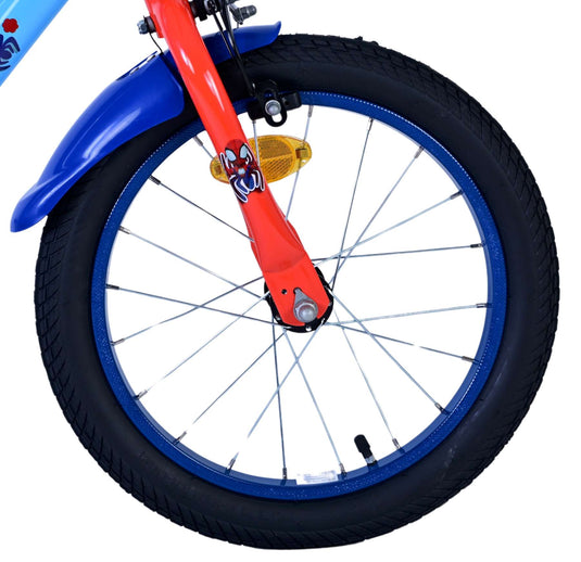 Spidey und seine tollen freunde spidey kinderfiets - jongens - 16 inch - blauw - twee handremmen