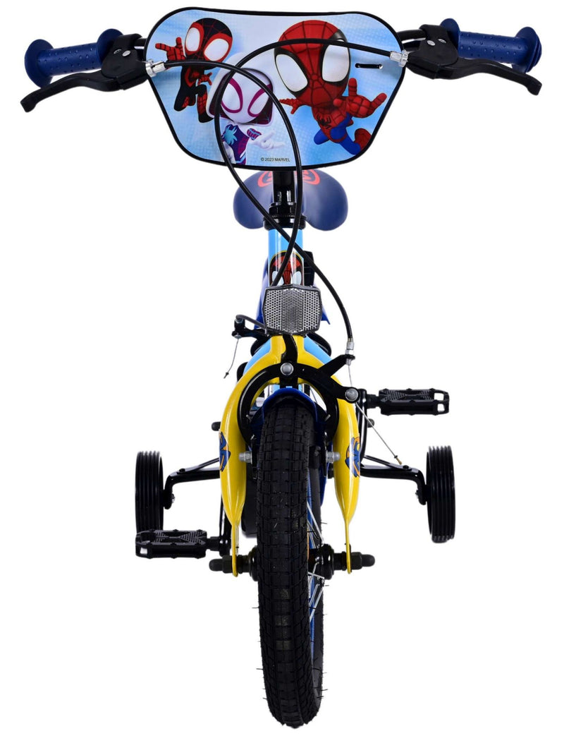 Load image into Gallery viewer, Spidey and his amazing friends Spidey Kinderfiets Jongens 12 inch Blauw Twee handremmen
