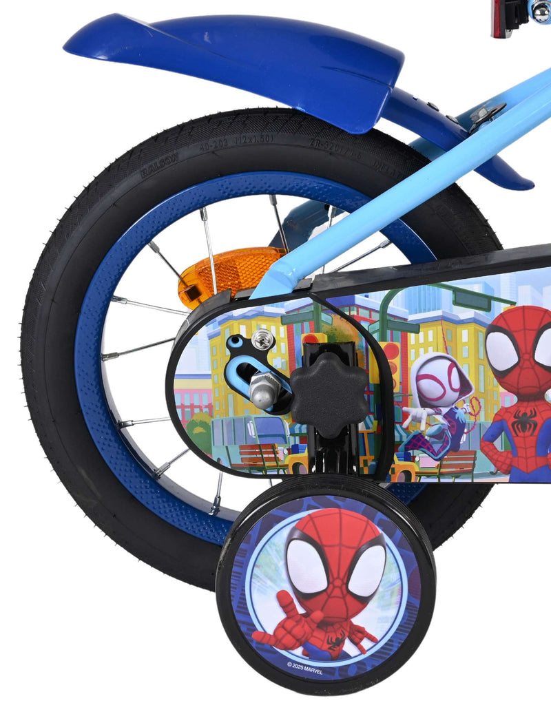 Load image into Gallery viewer, Spidey und seine tollen freunde spidey kinderfiets - jongens - 12 inch - blauw
