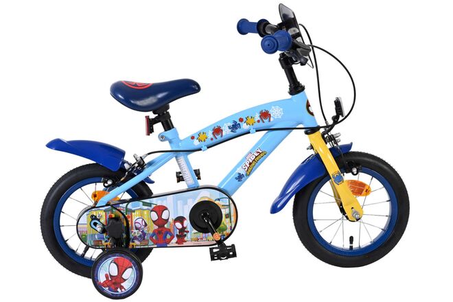 Load image into Gallery viewer, Spidey und seine tollen freunde spidey kinderfiets - jongens - 12 inch - blauw - twee handremmen

