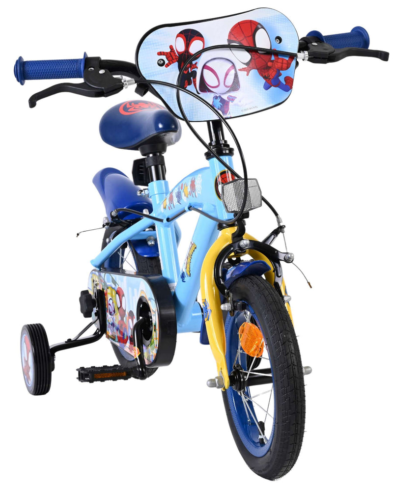 Load image into Gallery viewer, Spidey und seine tollen freunde spidey kinderfiets - jongens - 12 inch - blauw - twee handremmen
