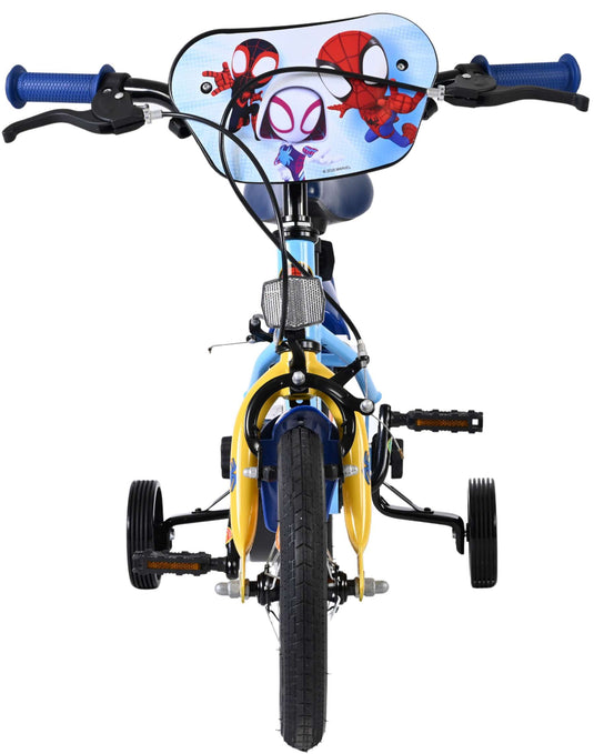 Spidey und seine tollen freunde spidey kinderfiets - jongens - 12 inch - blauw - twee handremmen