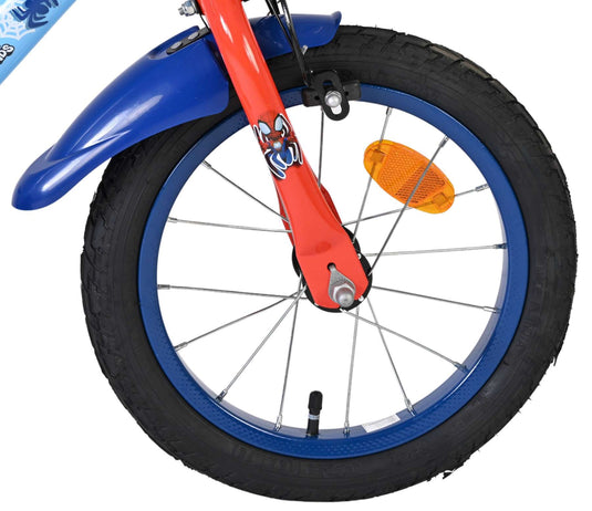 Spidey und seine tollen freunde spidey kinderfiets - jongens - 14 inch - blauw